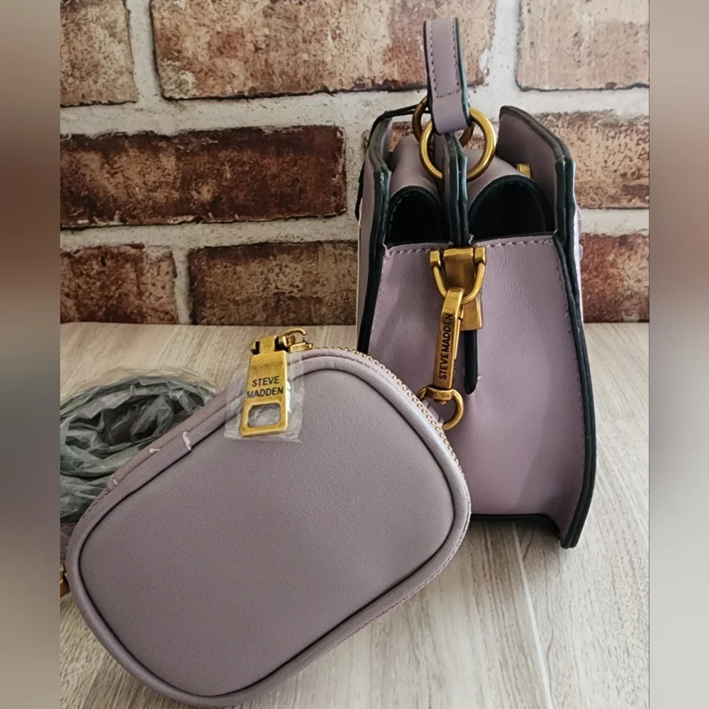 Steve Madden Bevelyn Purse Crossbody Plum Brand New With Tags - Picture 16 of 17
